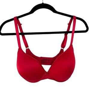 Chantelle Basic Invisible Smooth Support T-Shirt Bra in Red - Size 30 DDDD